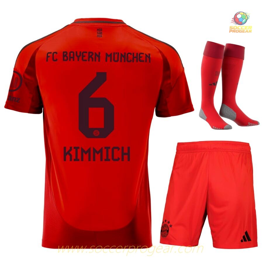 Team Football Jersey Soccer Uniform Childrenren's Bayern Munich Home 2024-2025 Season Kimmich