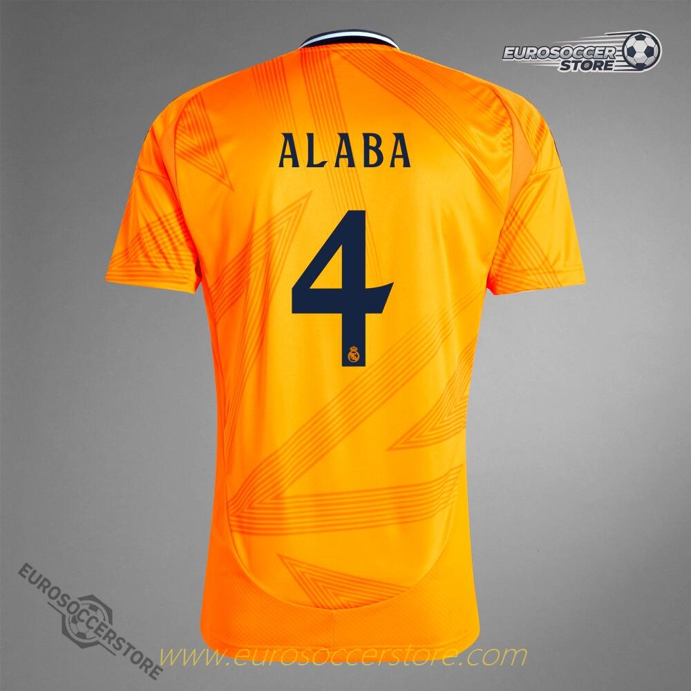 Away Jersey of Real Madrid for ALABA 4 in the 24-25 Season