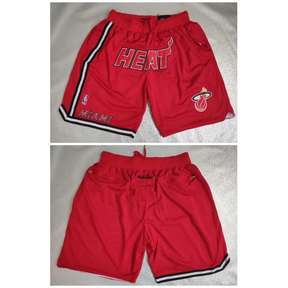 Men's Miami Heat Red Shorts (Run Small)