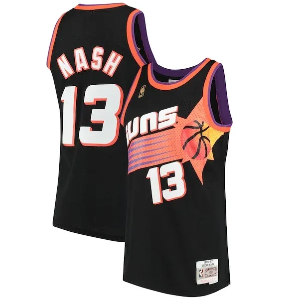 Steve Nash PHX Swingman Jersey - modern Basketball - Black game-day