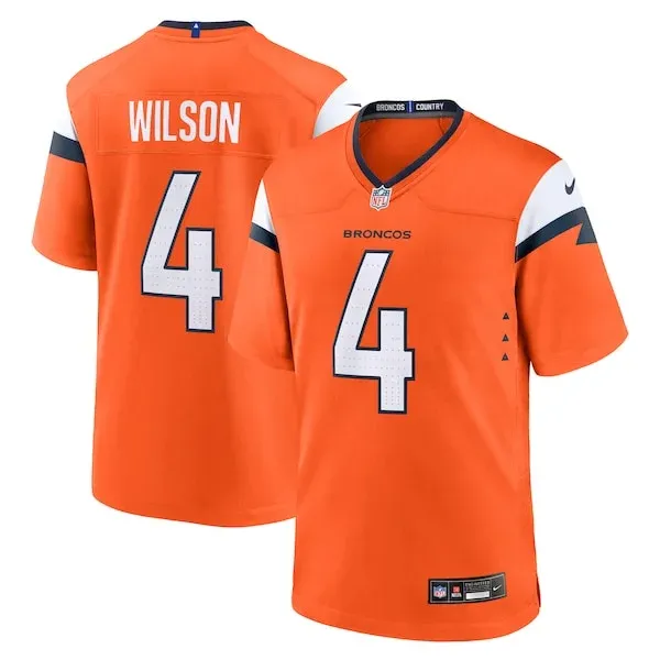 None Zach Wilson Game Jersey - Orange | NFL Player Jersey | NFL Footba