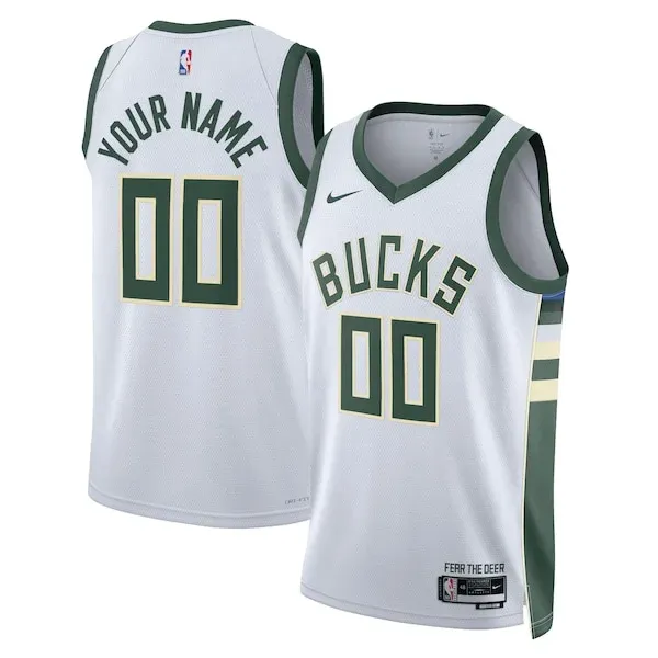 Milwaukee Bucks MIL Swingman Jersey - authentic modern - White