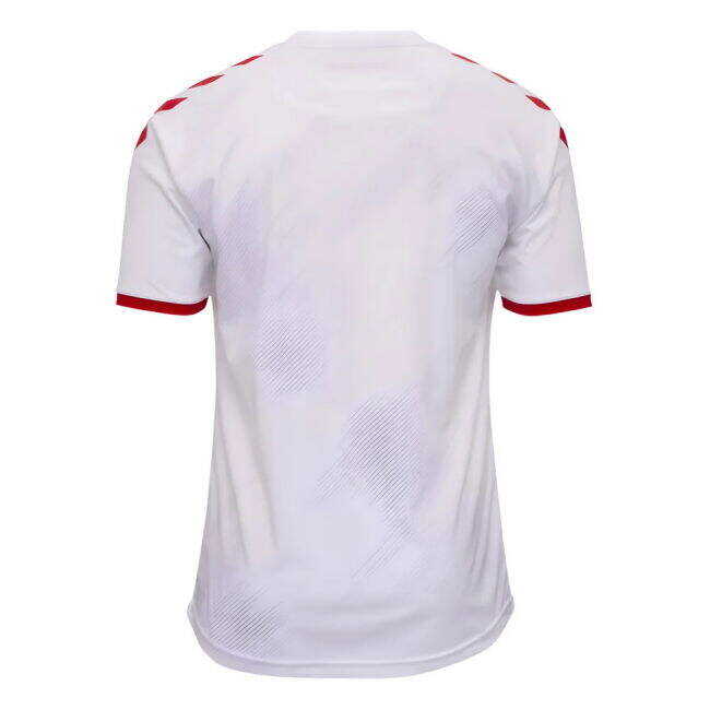 Minimalist 2020-2021 Denmark Away Shirt Slim Fitting