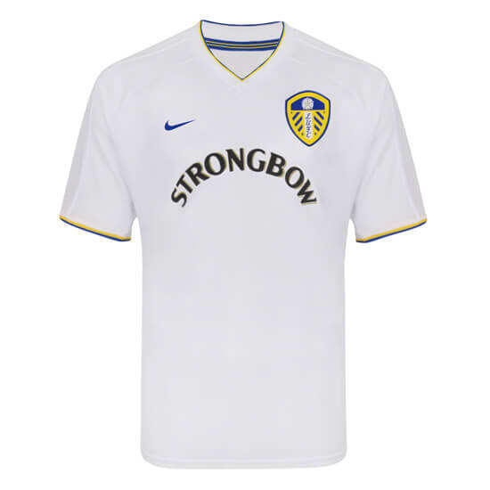 LEEDS UNITED RETRO 2001 HOME FOOTBALL SHIRT - Official Replica 21419