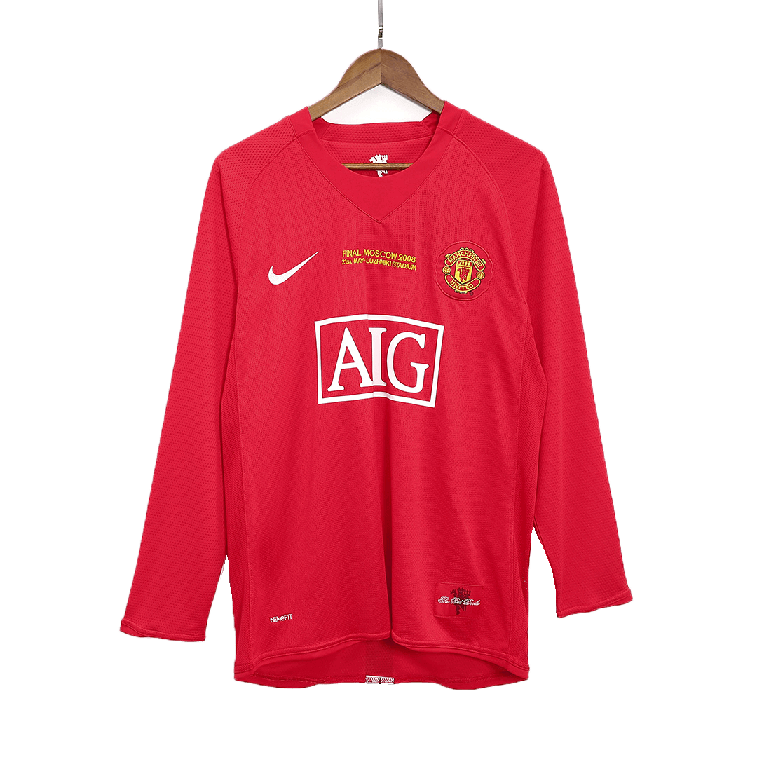 Vintage Soccer Jersey Manchester United Home 2007/08 - UCL Final