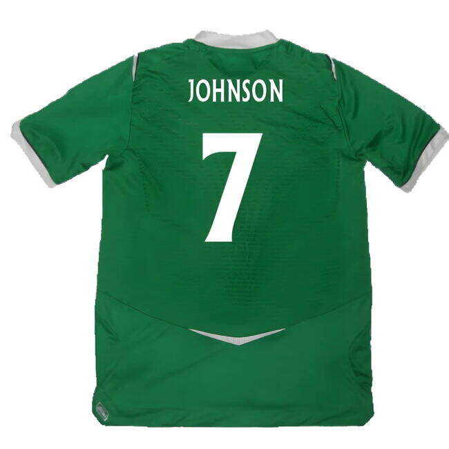 Wholesale Northern Ireland 2008-09 Home Shirt ((Excellent) M) (Johnson 7) Playful