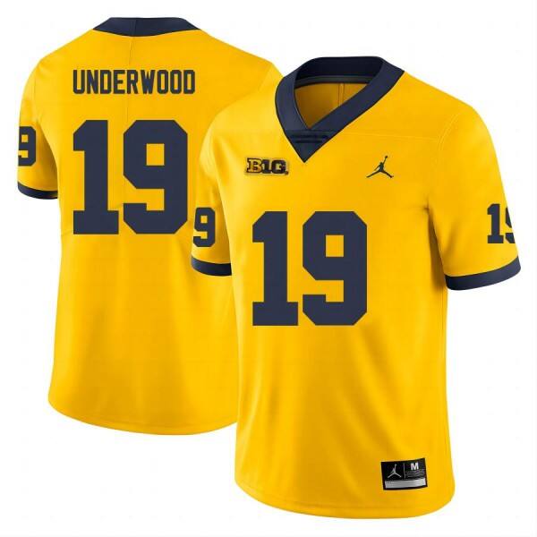Men Ncaa Team Bryce Underwood #19 Pro Replica - Discounted