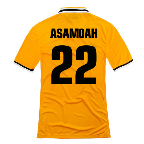 13-14 Juventus 22 Asamoah Away Yellow Jersey Shirt - Official Replica