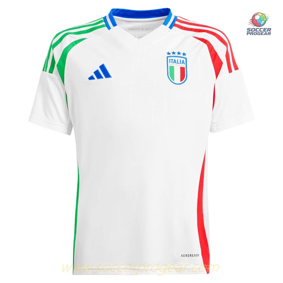 Italy Away Team Jersey 2024-25 Edition Kids