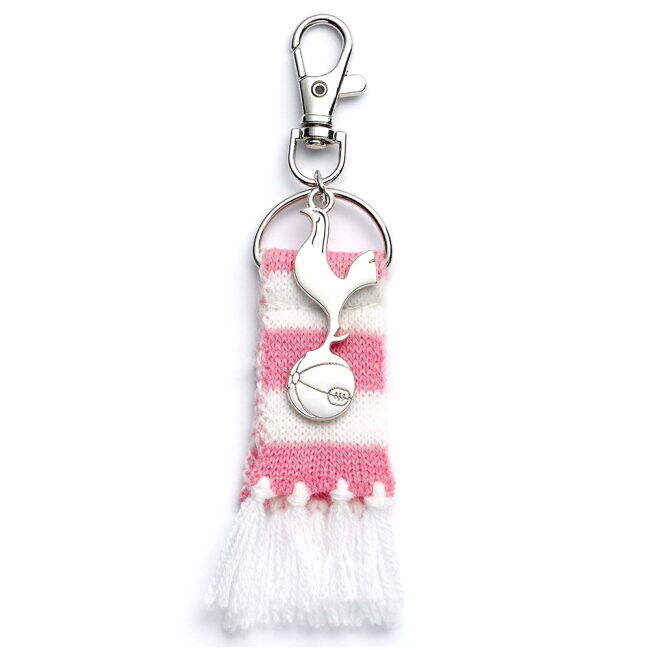 Tottenham Hotspur FC Pink Bar Scarf Bag Charm - official style