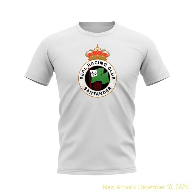 High-Quality Racing Santander T-shirt (White) - Budget-Friendly