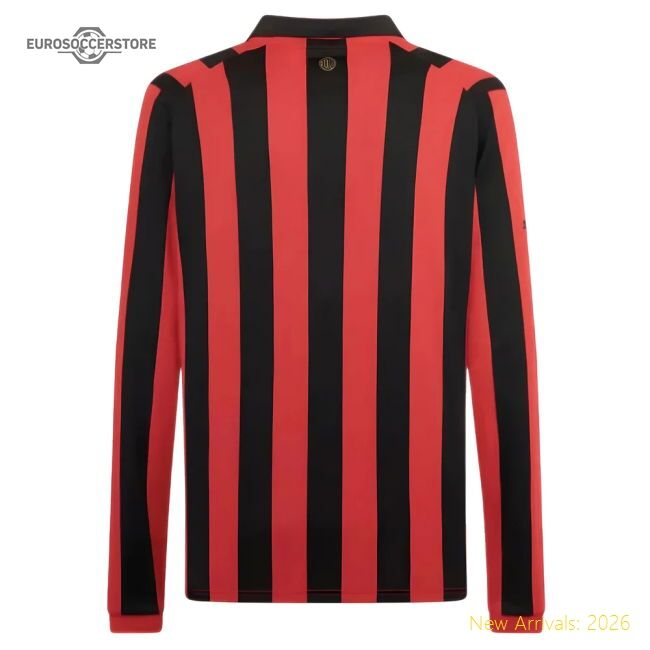 Ac Milan 125th Authentic Shirt Ls (black-red) - Cost-effective