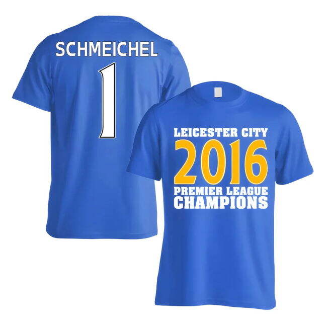 Leicester City 2016 Premier League Champions T-Kit (Schmeichel 1) Blue