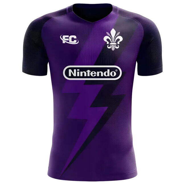 Fiorentina 2025-2026 Home Soccer Jersey - Kids (Your Name)