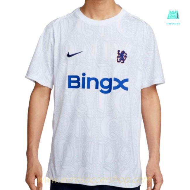 2025-2026 Chelsea Academy Pro Pre-Match Football Top (White)