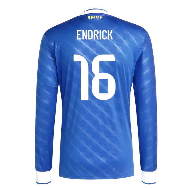 2025-2026 Real Madrid Long Sleeve Third Shirt (Endrick 16) - Match ...