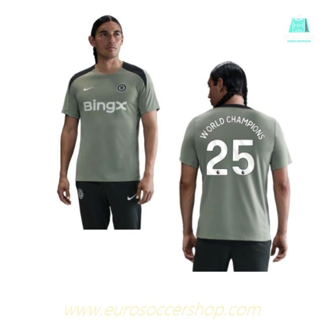 2025-2026 Chelsea Strike Training Shirt (Jade Green) (World Champions 25)