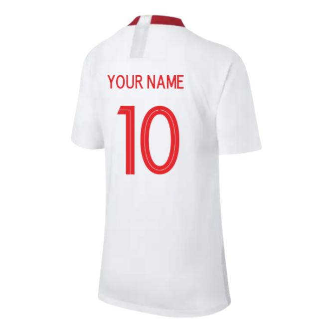 Kids Latest Poland Home Soccer Jersey 2018-2019