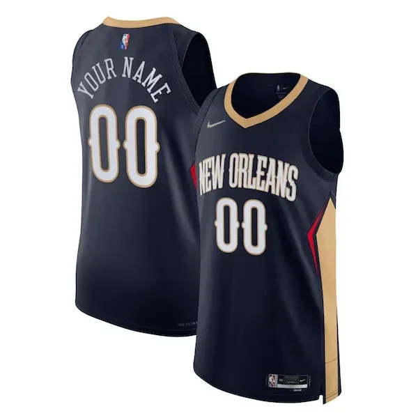 New Orleans NOP Authentic Jersey - official replica-jersey - Navy