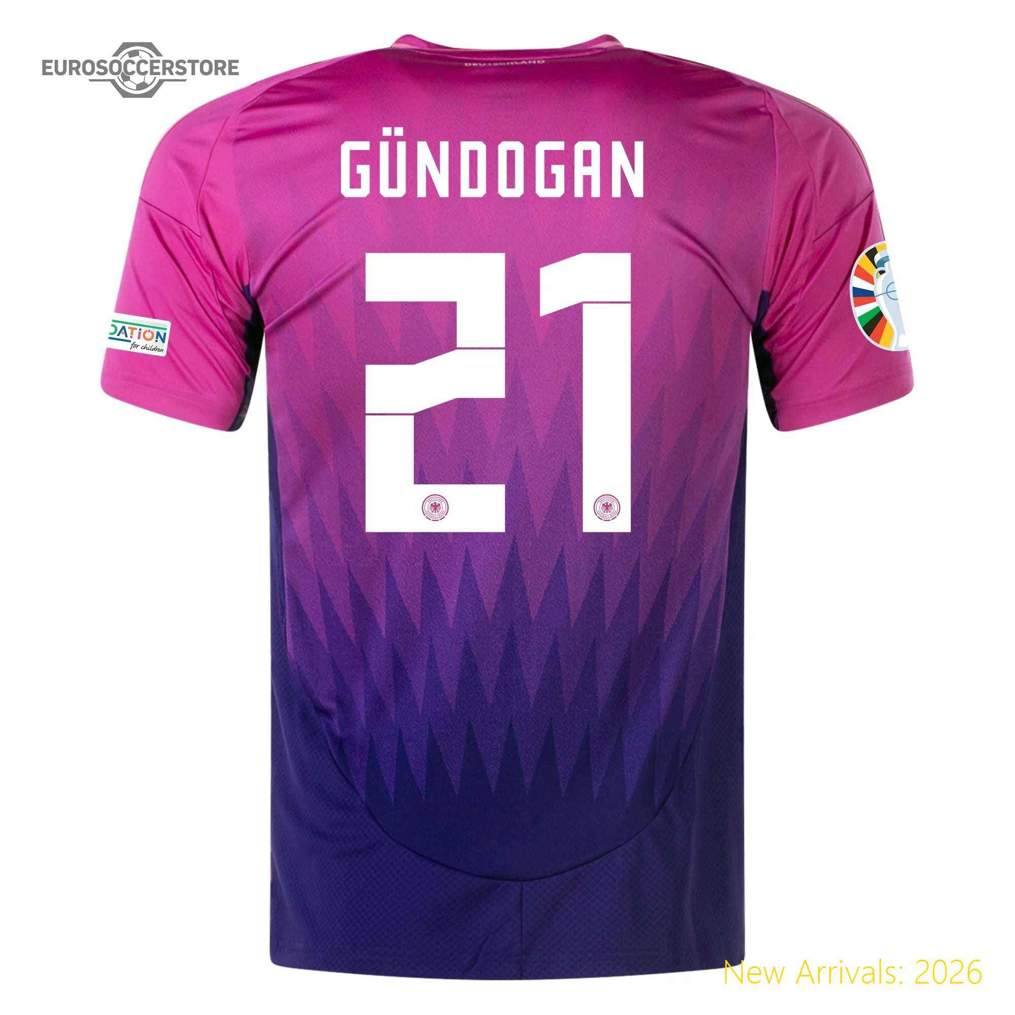 Authentic Replica Durable Men Ger Football Legend Away Jersey 2024