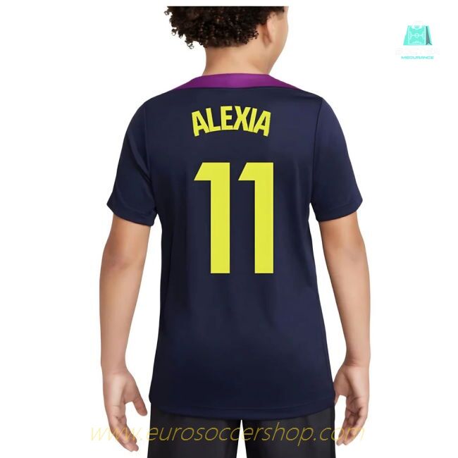 2025-2026 Barcelona Strike Training Shirt (Purple) - Kids (Alexia 11)