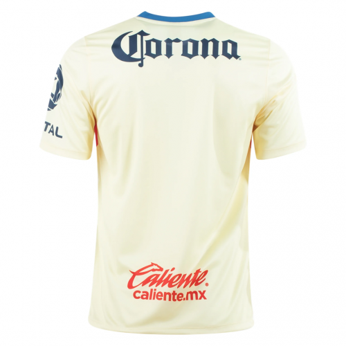 Breathable Club America 20-21 Home Yellow Soccer Jersey Shirt