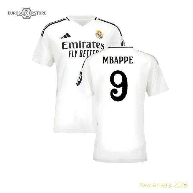 Luxury 2024-2025 Real Madrid Home Kit (womens) (mbappe 9)