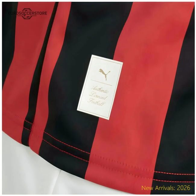 Ac Milan 125th Authentic Shirt Ls (black-red) - Cost-effective