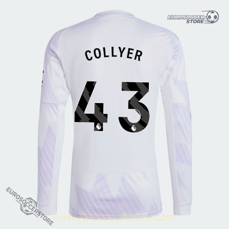 Away Long Sleeve COLLYER 43 Jersey for Manchester United 25-26 Season