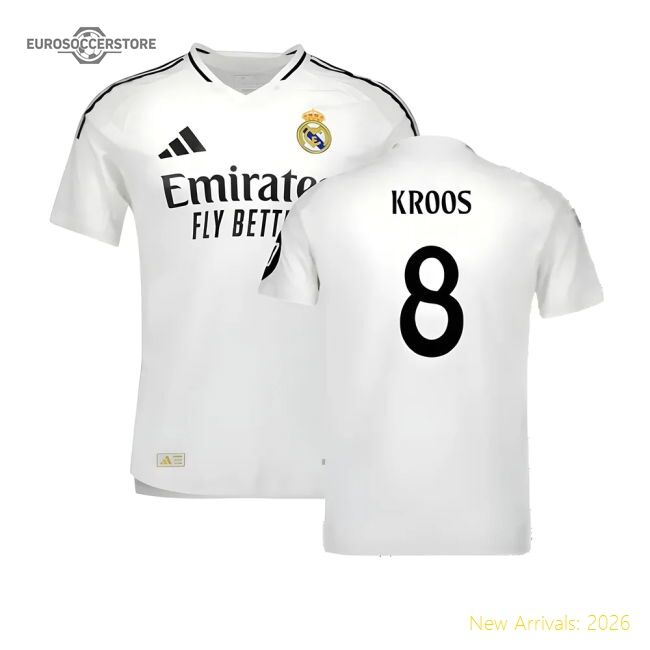 Real Madrid Kroos Premium Home Jersey Spanish League Advanced Textile