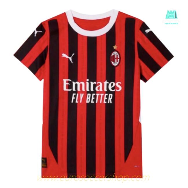 2024-2025 AC Milan Home Shirt (Kids) (Your Name)