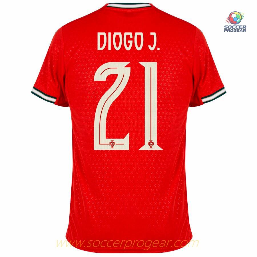 Portugal Home Team Jersey 2025 Season 2026 Diogo Jota