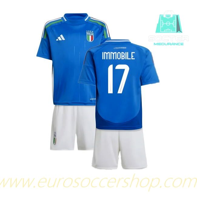 Authentic 2024-2025 Season Italy Home Shirt (IMMOBILE 17)