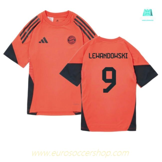 2025-2026 Bayern Munich Training Shirt (Easy Coral) - Kids (Lewandowski 9)