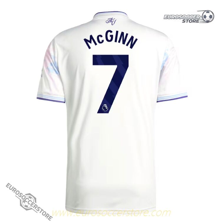 Aston Villa's 25-26 Third Jersey featuring MCGINN with the number 7