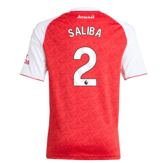 Official Arsenal Arsenal Home Shirt Kids Saliba #2 Ultra Comfort U...