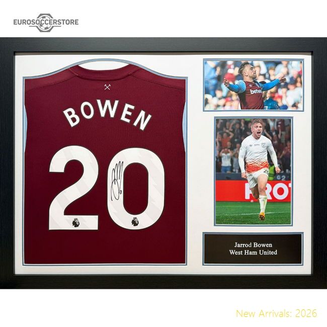 West Ham United Fc Bowen Signed Shirt (framed) - Affordable