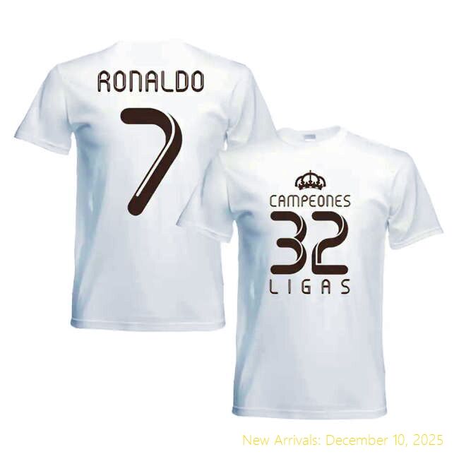 Real Madrid (rm) T-shirt - Featuring Ronaldo - Moisture Wicking