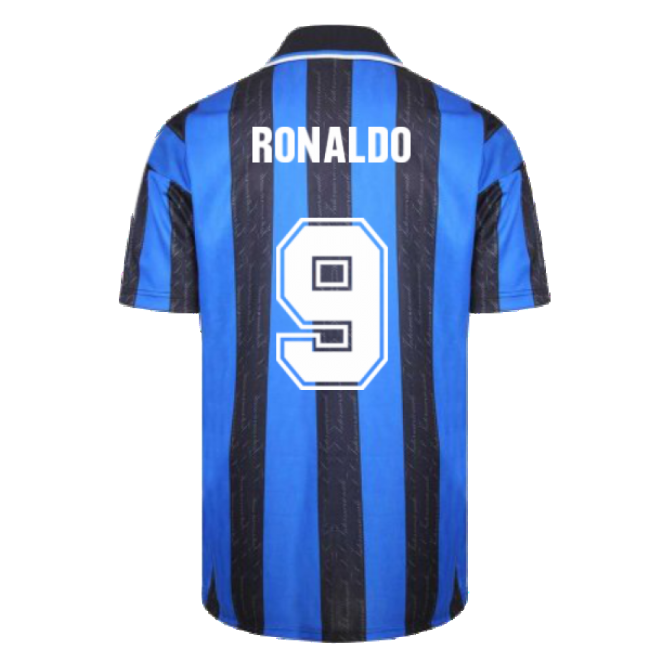 Inter Milan Home Official Shirt (RONALDO 9) Stretch Fabric