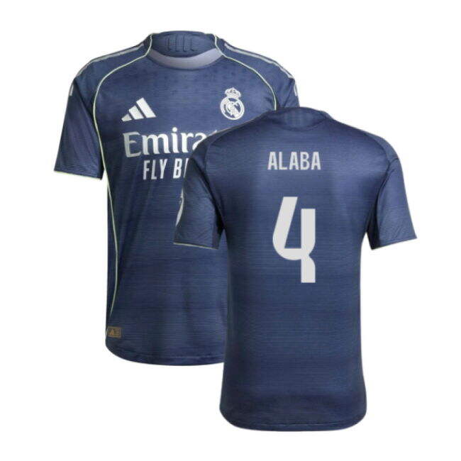 2025-2026 Real Madrid Authentic Away Shirt (Alaba 4)