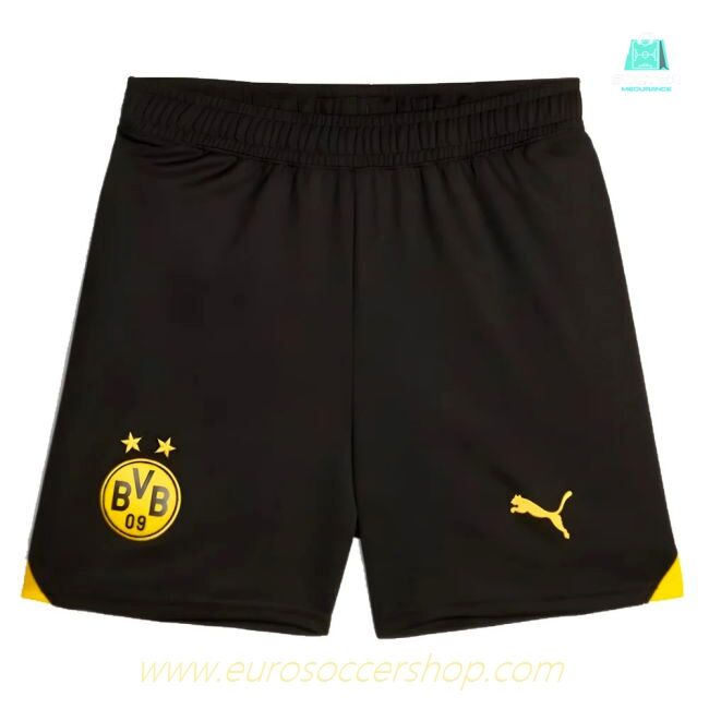 2023-2024 Borussia Dortmund Home Shorts (Black) - Kids