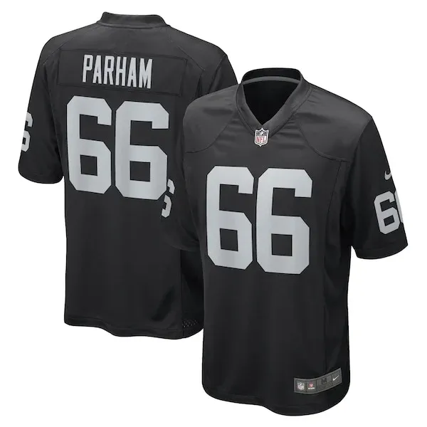 None Dylan Parham Game Jersey - Black | NFL Player Jersey | NFL Footba