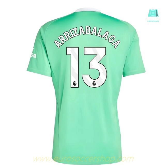 2025-2026 Arsenal Third Goalkeeper Shirt (Green) (Arrizabalaga 13)