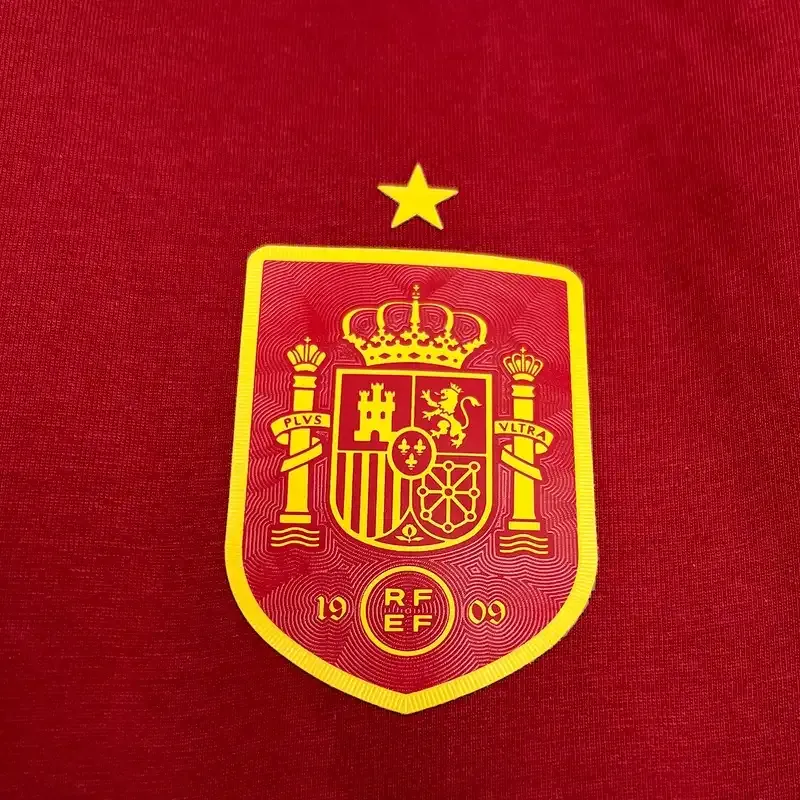 Spain Euro Retro Style Soccer retro kit