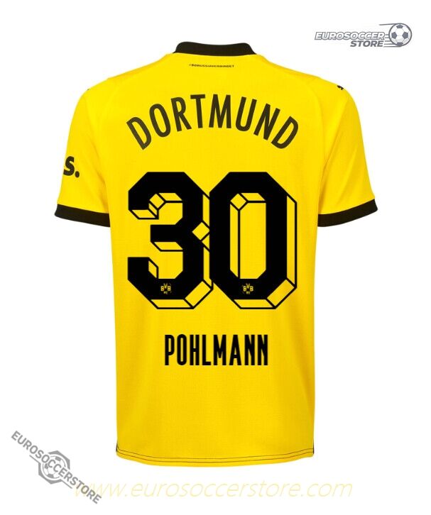 Borussia Dortmund Pohlmann's 30 Home Jersey for the 23-24 Season