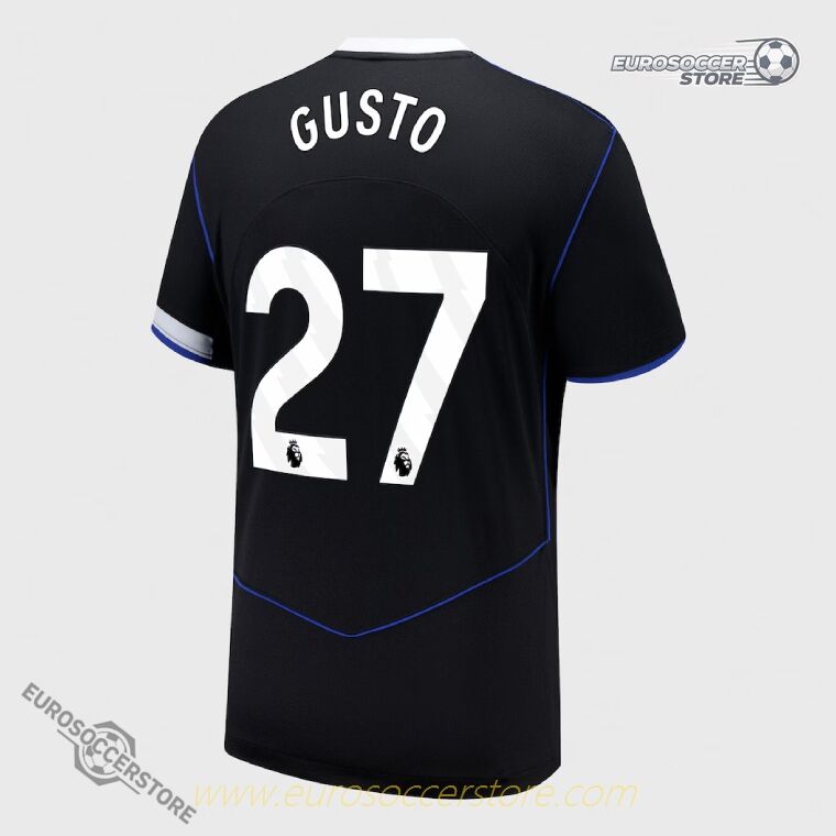 Chelsea 25-26 Season Third Jersey with GUSTO 27 Printing