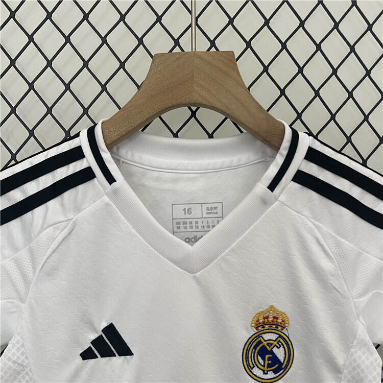 KidsYouth Real Madrid 2425 Home Kit ShirtShort - Official Replica