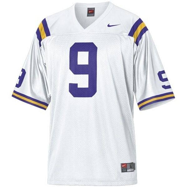 Key Contributor Youth Lsu Tigers #9 Jordan Jefferson White Jersey
