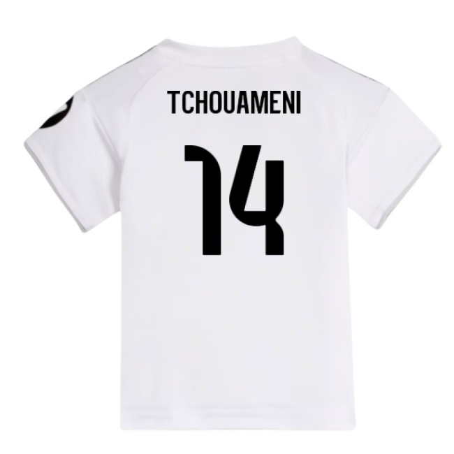 2025-2026 Real Madrid Home Football Shirt - Baby (Tchouameni 14)