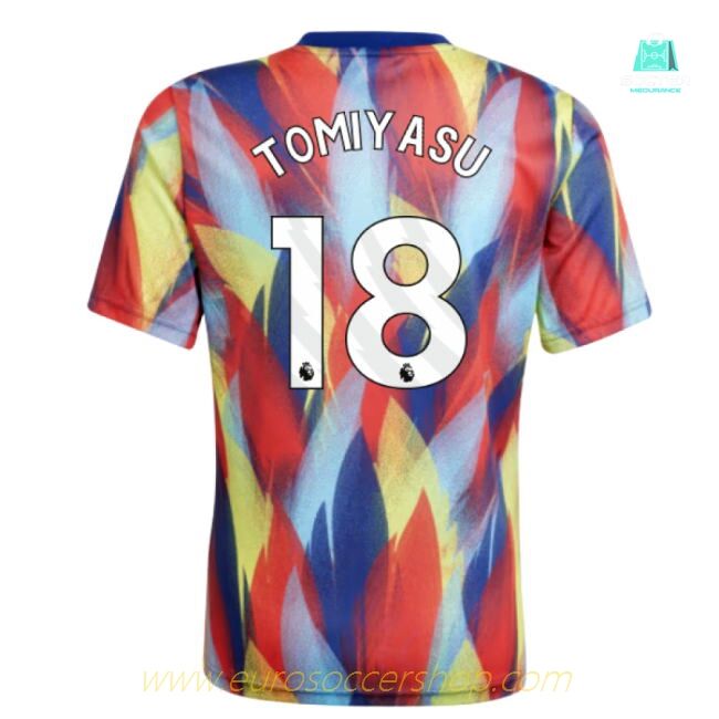 2025-2026 Arsenal Pre-Match Shirt (Victory Blue) - Kids (Tomiyasu 18)
